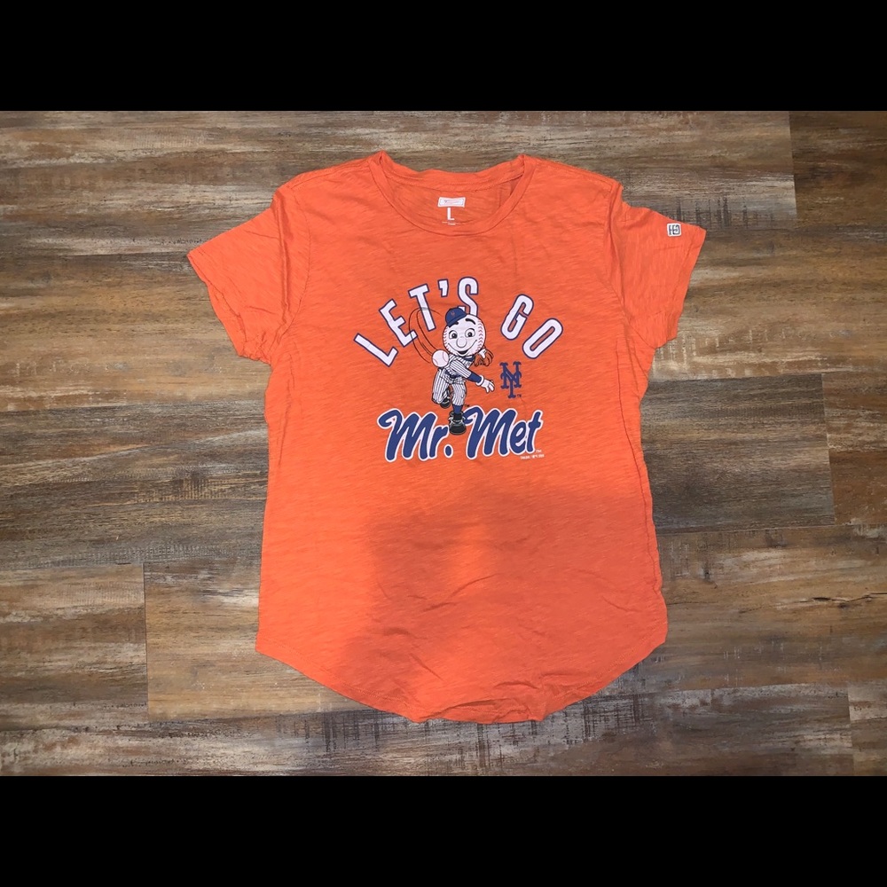 AEO Tailgate NY Mets Orange Shirt